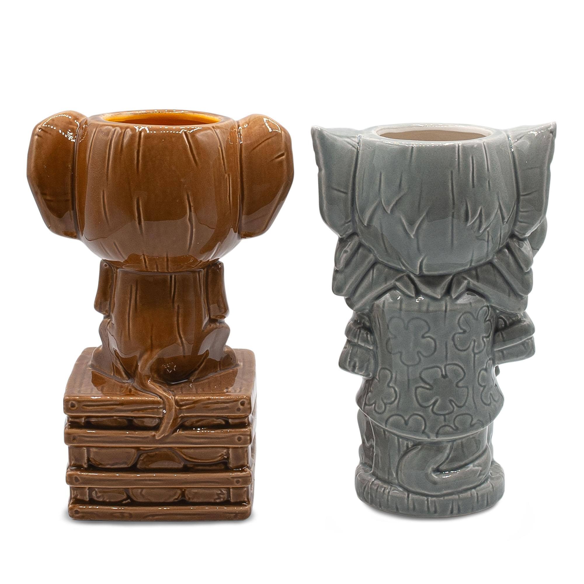 Alt View 1. Toynk - Geeki Tikis Tom and Jerry Ceramic Mugs | Set of 2 - Brown.
