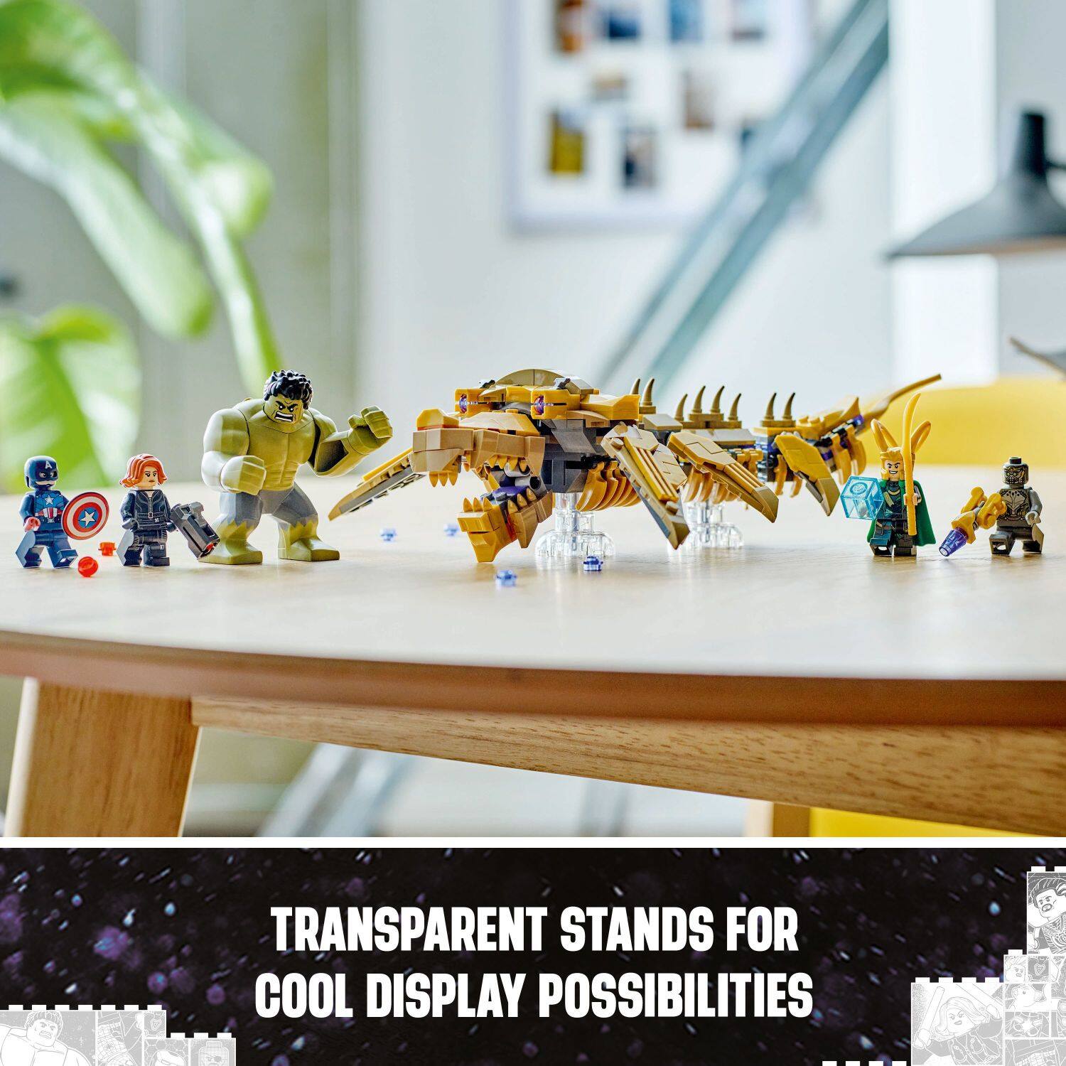 Transparent stands for cool display possibilities.