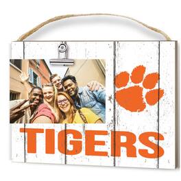 Jardine - Clemson Tigers 8'' x 10'' Weathered Clip It Frame - White