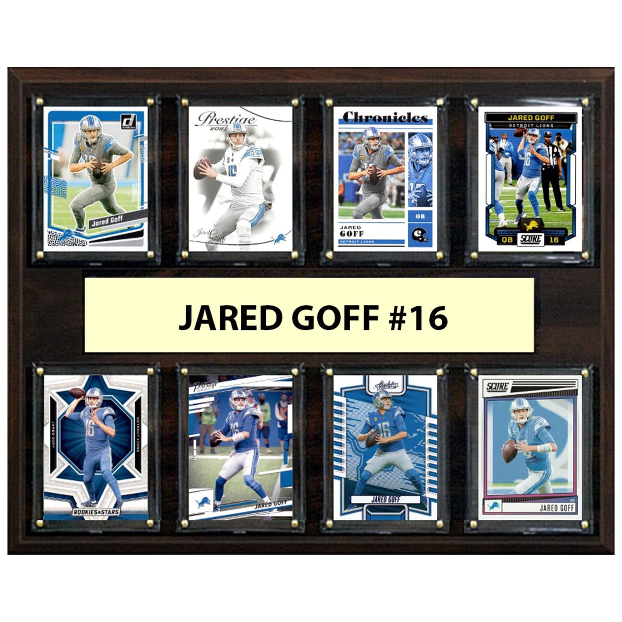 "C&I Collectibles - Jared Goff Detroit Lions 12"" x 15"" Trading Card Plaque - Multicolor" price history on PriceWatchPro