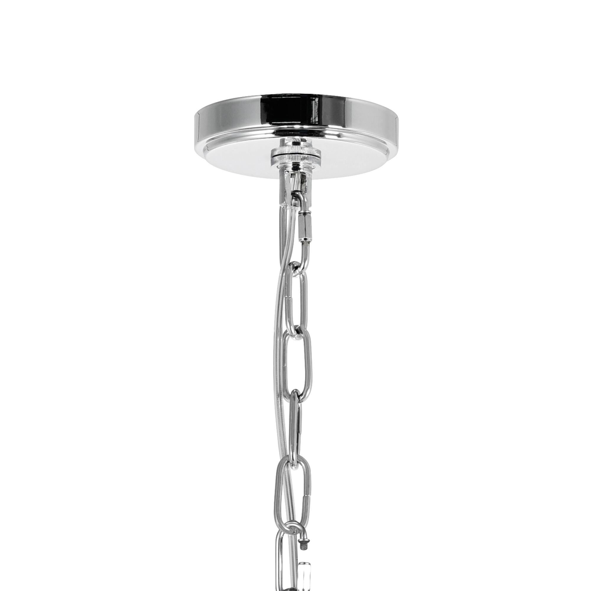 Alt View 1. CWI Lighting - Esia 8 Light Chandelier With Chrome Finish - Chrome.