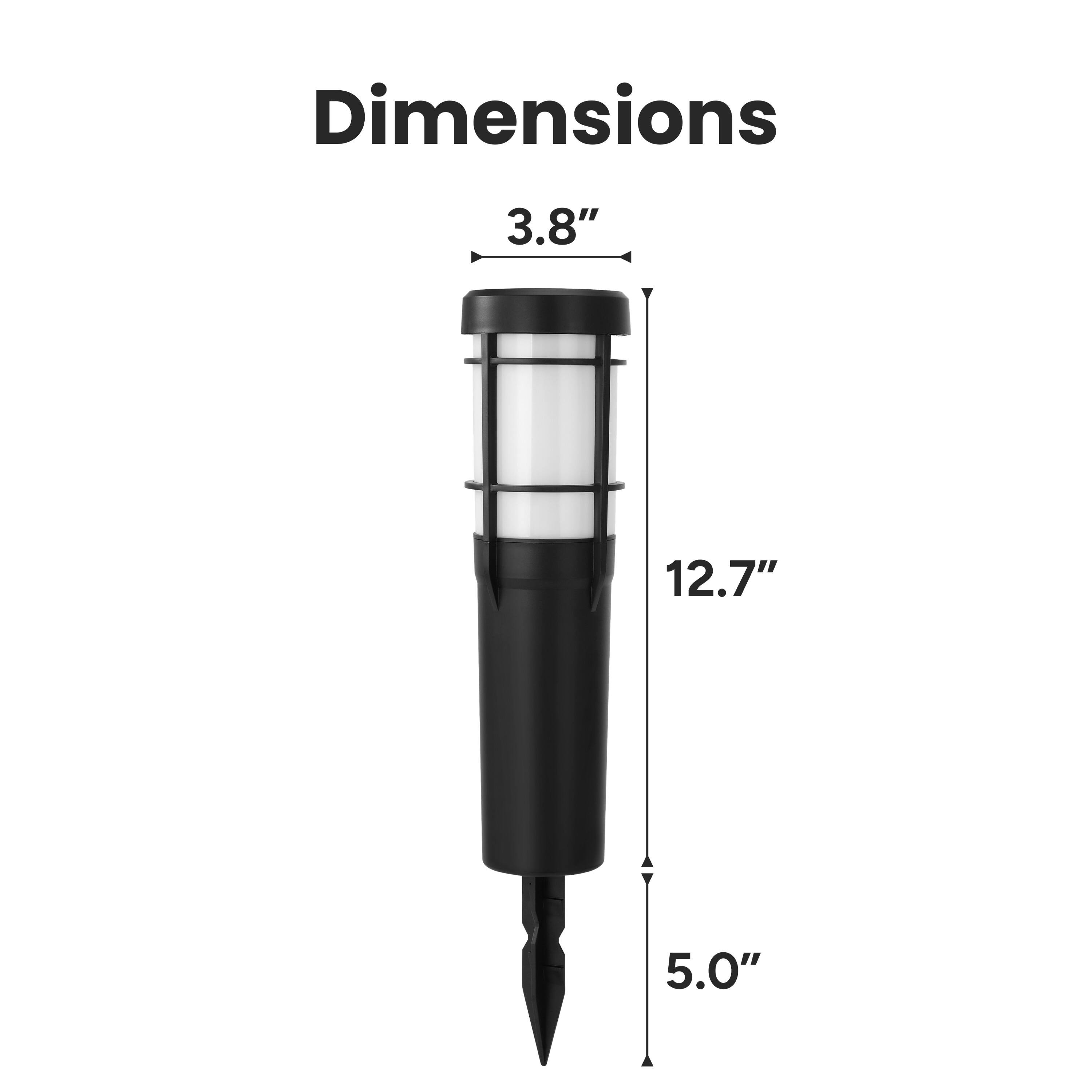 Dimensions
3.8"
12.7"
5.0"