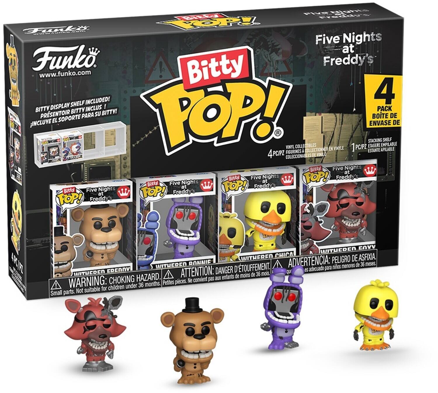 Funko Bitty POP!: Five Nights at Freddy's - Withered 4-Pack - COLLECTIBLES