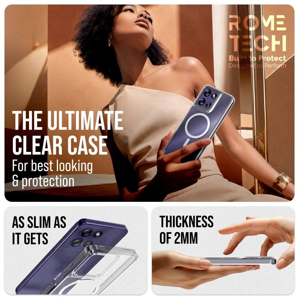 ROME TECH  
Built to Protect  
Designed to Perform  

THE ULTIMATE CLEAR CASE  
For best looking & protection  

AS SLIM AS IT GETS  
THICKNESS OF 2MM