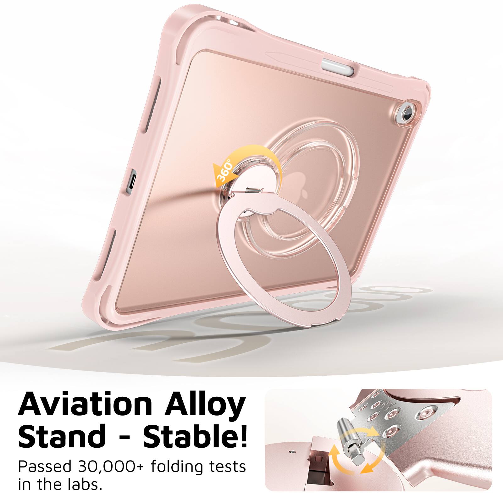 360 Aviation Alloy Stand - Stable! - Passed 30,000+ folding tests in the labs.