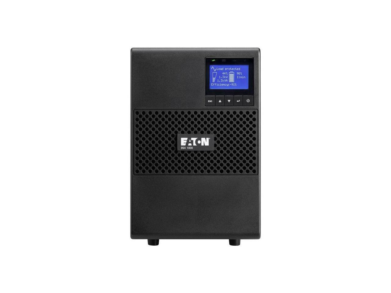 Load protected  
44%  
90%  
1.3kVA  
11 min  
Efficiency >91%  

EATON  
98X 1000