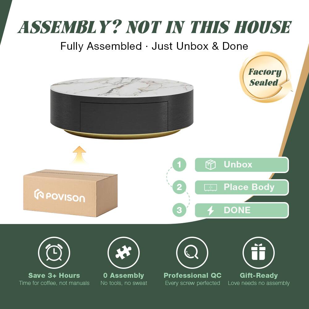 ASSEMBLY? NOT IN THIS HOUSE  
Fully Assembled • Just Unbox & Done  
Factory Sealed  

1. Unbox  
2. Place Body  
3. DONE  

Save 3+ Hours  
Time for coffee, not manuals  

0 Assembly  
No tools, no sweat  

Professional QC  
Every screw perfected  

Gift-Ready  
Love needs no assembly