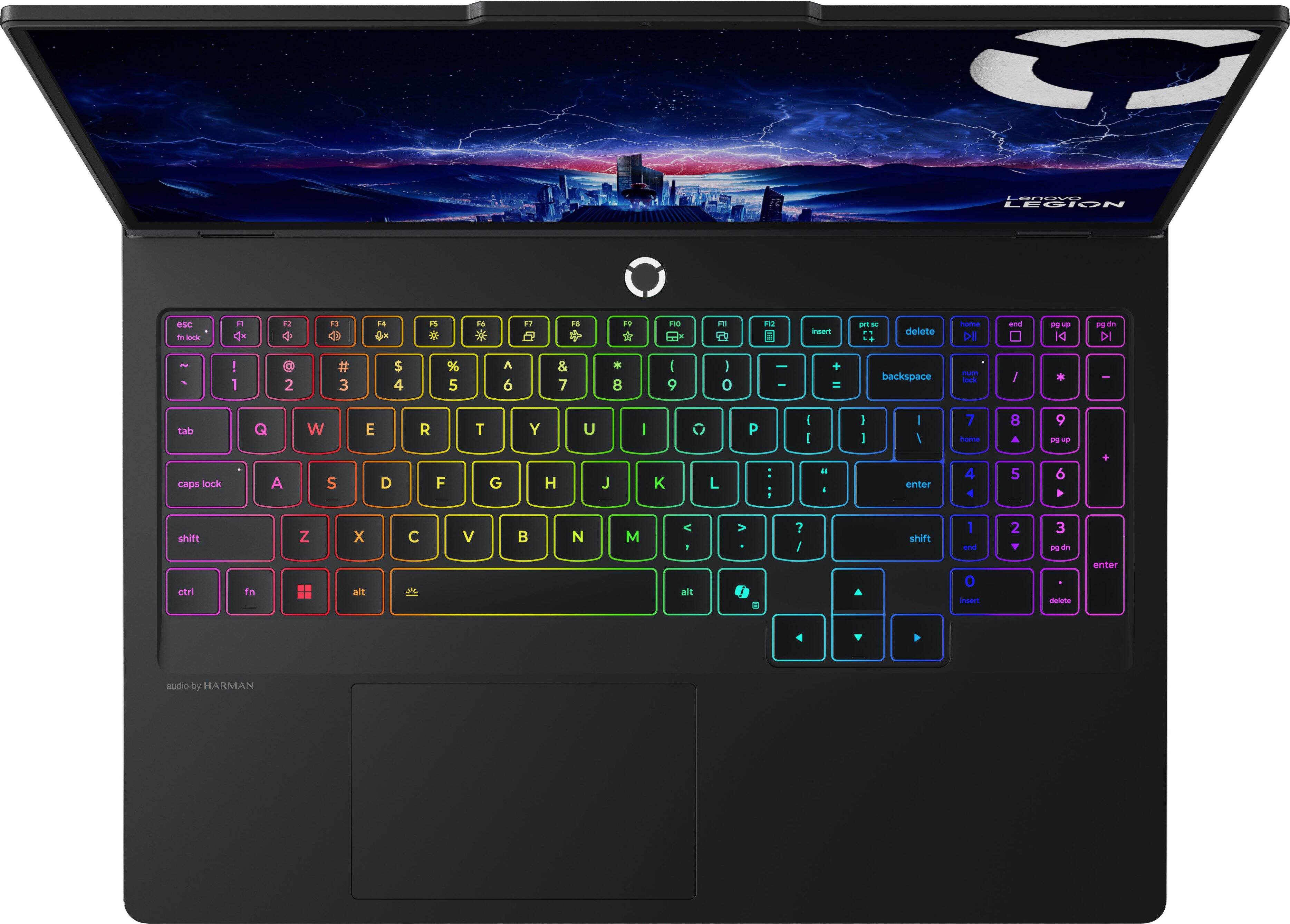 eLU LEGION eso in D n t2 . F4 is ds *F 1s in T0 2 11 insart ari delete hma I and : - 4 i I - ! 1 2 3 $ 4 5 A 6 & 7 B 1 9 I o I I + = backspace - - / - ee tab Q W E R T Y U I O P I I I I I I 7 huama 8 A 9 P L caps lock A S D F G H J K L : i dI . enter 4 5 6 4 . shift Z X C V N M < - V ? / shift 1 and 2 3 POd d ctri in alt ait 0 inan deitate enter audio by HARMAN