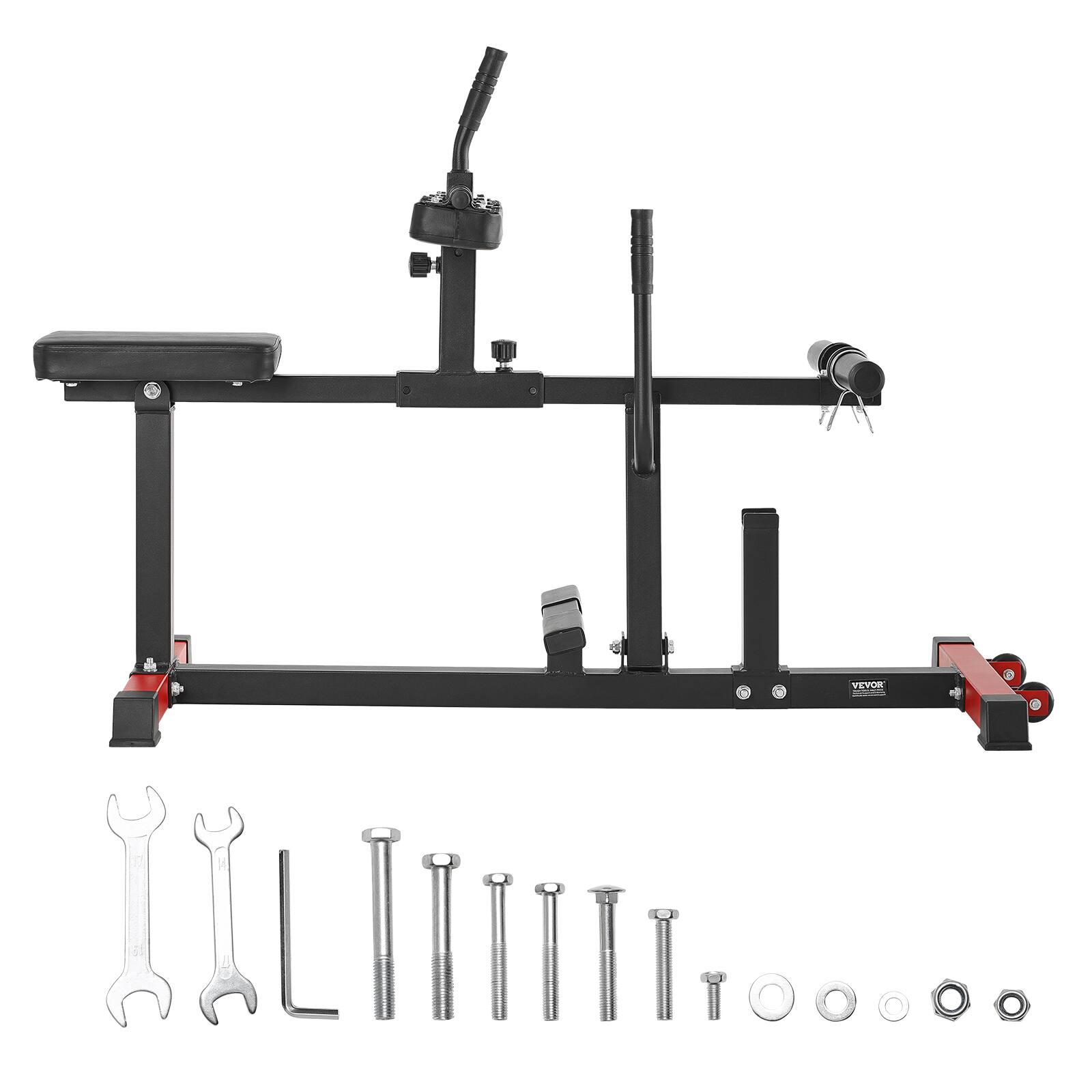 Alt View 5. VEVOR - Seated Calf Machine, 440 LBS Capacity Calf Raise Machine, Seated Calf Raise Leg Exercise Home Gym, Calf Workout Training - Black.