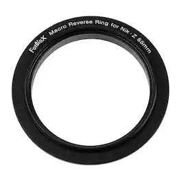 Fotodiox - 55mm Macro Reverse Ring for Nikon Z-Mount Cameras - Reverse Filter Thread to Camera Mount Adapter