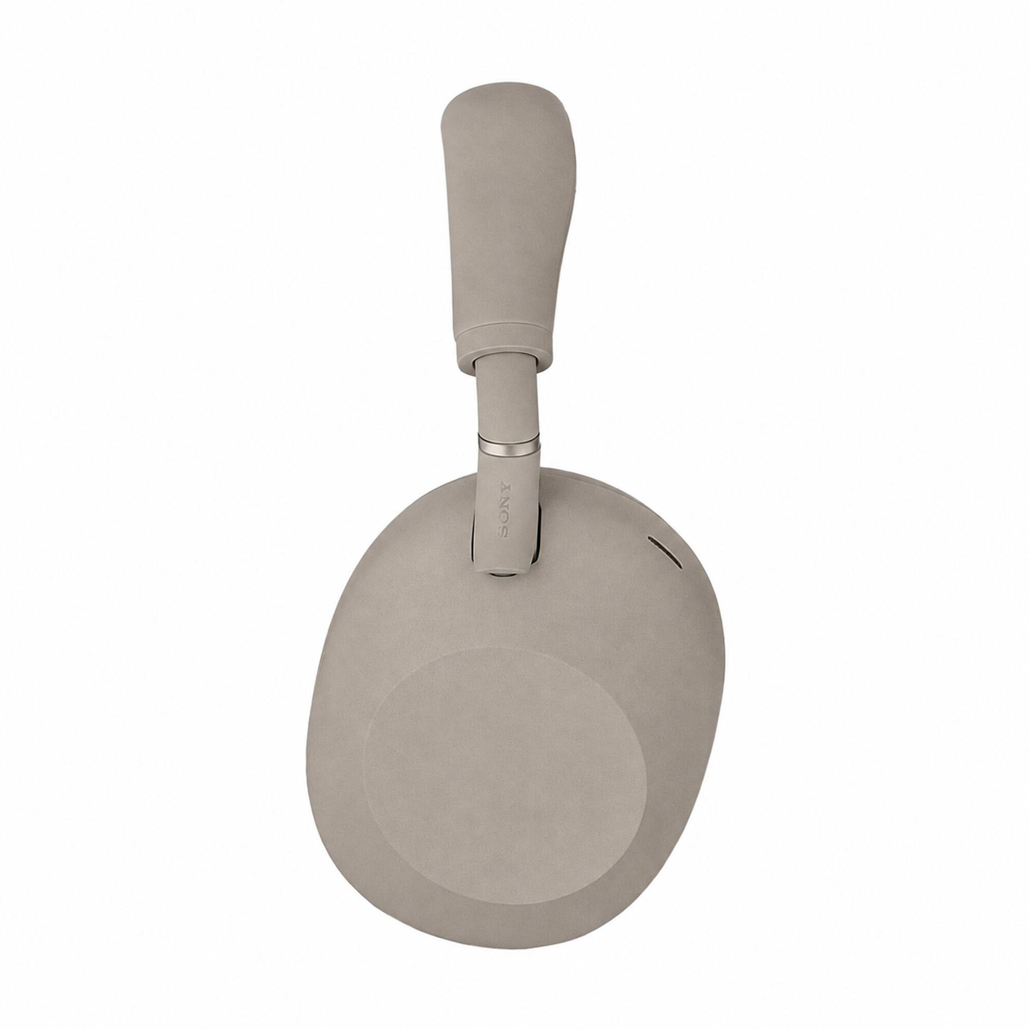 Back. Sony - Sony WH-1000XM6 Wireless Noise Canceling Overhead Headphones (Sandstone) - Bundle.