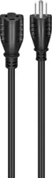 Best Buy essentials™ - 12’ 16ga Indoor/Outdoor Extension Power Cord - Black - Front_Zoom