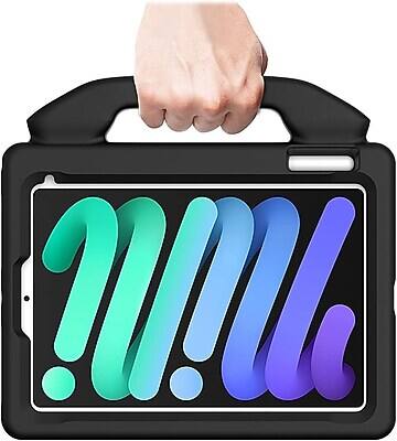 Alt View 8. SaharaCase - iPad mini A17 Pro & 6th Generation 2021 Protection Bundle, KidProof Case with Tempered Glass Screen - Black.