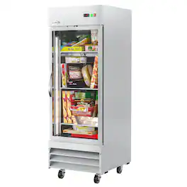 Koolmore - 29 in. One Glass Door Reach-In Freezer 23 cu ft. RIF-1D-GD - Stainless Steel