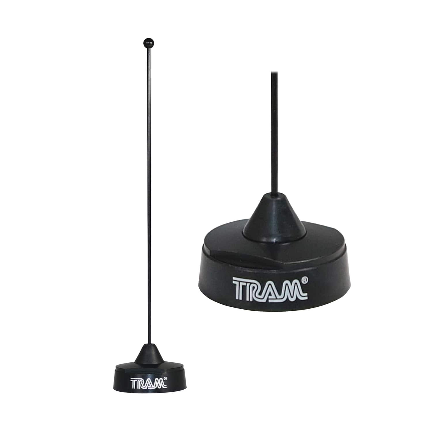 Tram - 1126-B 200-Watt Pretuned 410 MHz to 490 MHz -Nut-Type Quarter-Wave Antenna with NMO Mounting - Black