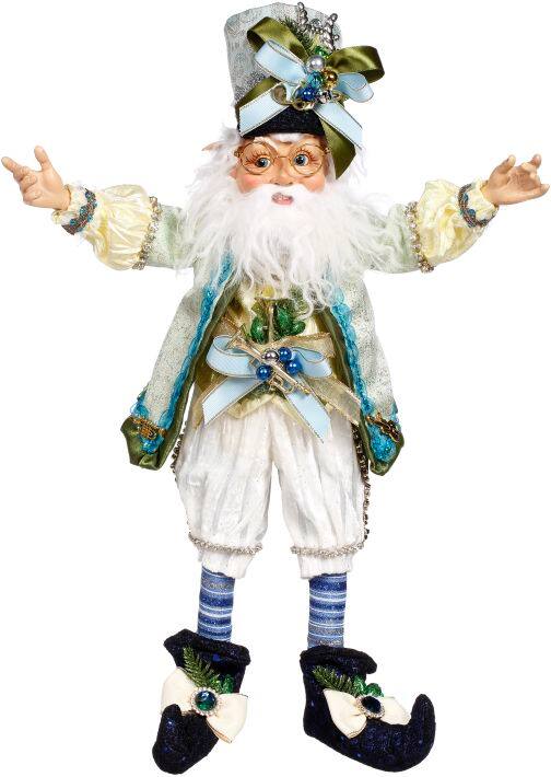 Front. Mark Roberts - Mark Roberts North Pole Christmas Carol Elf, Medium - 18.5" - Blue.