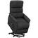 Front. Homcom - Power Lift Recliner Brown: Fabric Easy Assembly w/Remote & Side Pockets, Elderly Living Room Chair - Black.