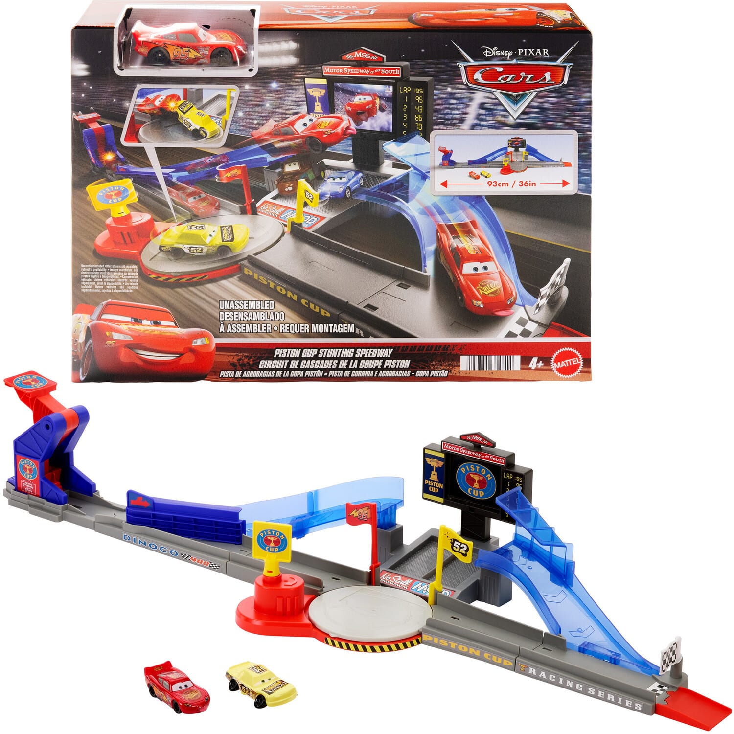 Mattel - Disney/PIXAR Cars Piston Cup Stunting Speedway Playset - COLLECTIBLES - Multicolor