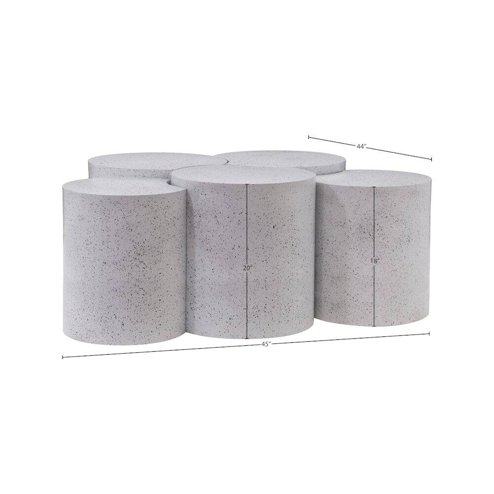 Alt View 3. Meridian Furniture - Dimple White Coffee Table - White.