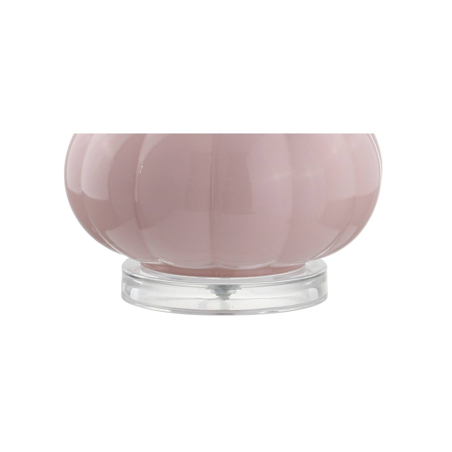 Alt View 7. Jonathan Y - Bette 28.5" Glass Teardrop LED Table Lamp, Pink (Set of 2) - Pink.