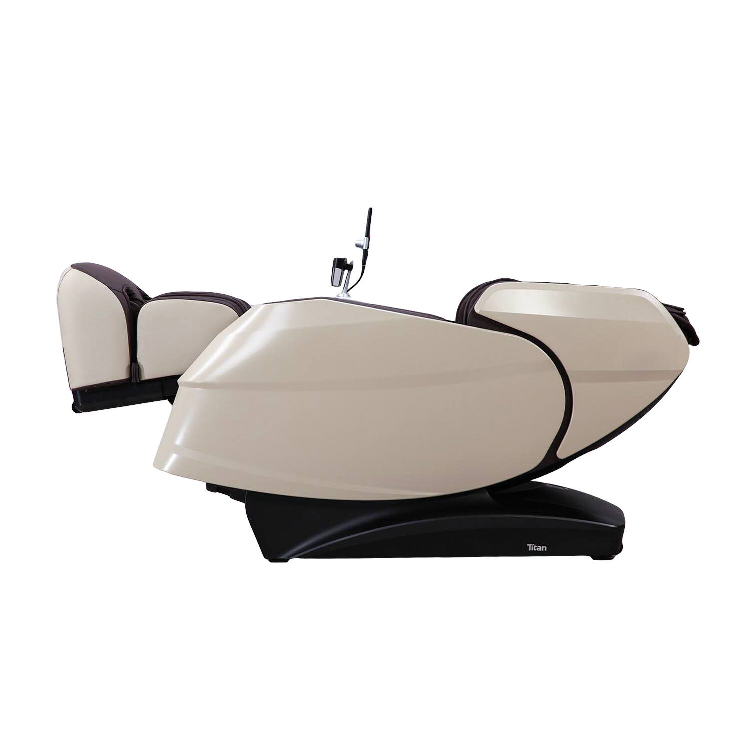 Back. Titan - Titan - 4D Rejuv Zero Gravity Massage Chair with Thai Stretch, AI Technology - Brown - Brown.