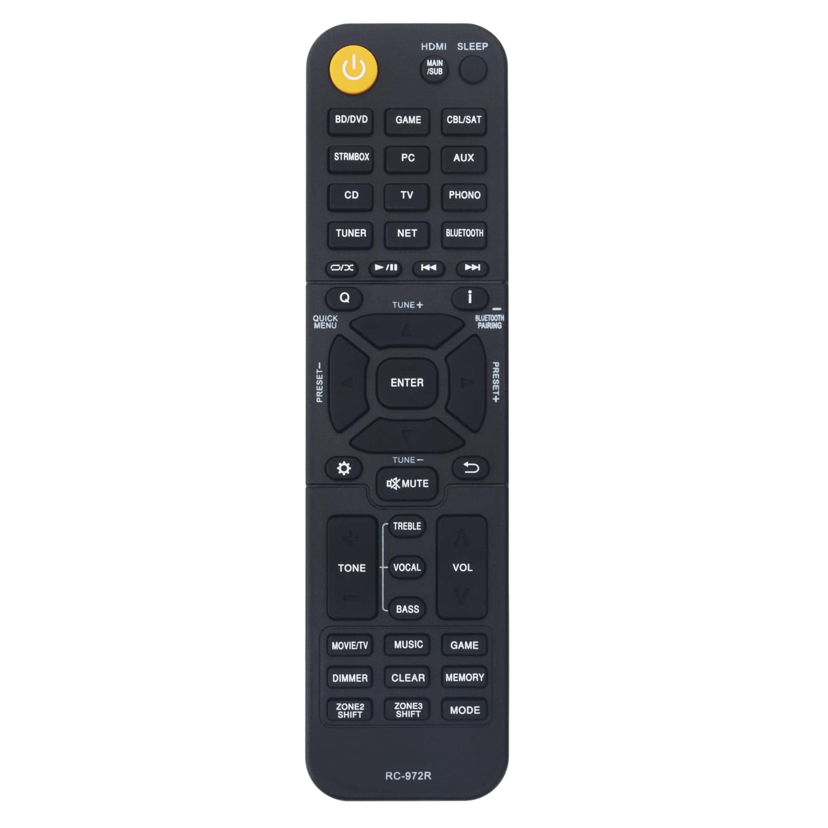 ALLIMITY - Replacement Remote Control RC-972R, Fit for ONKYO Receiver TX-NR696 TX-NR797 TX-RZ840 TX-NR595 - Black price history on PriceWatchPro
