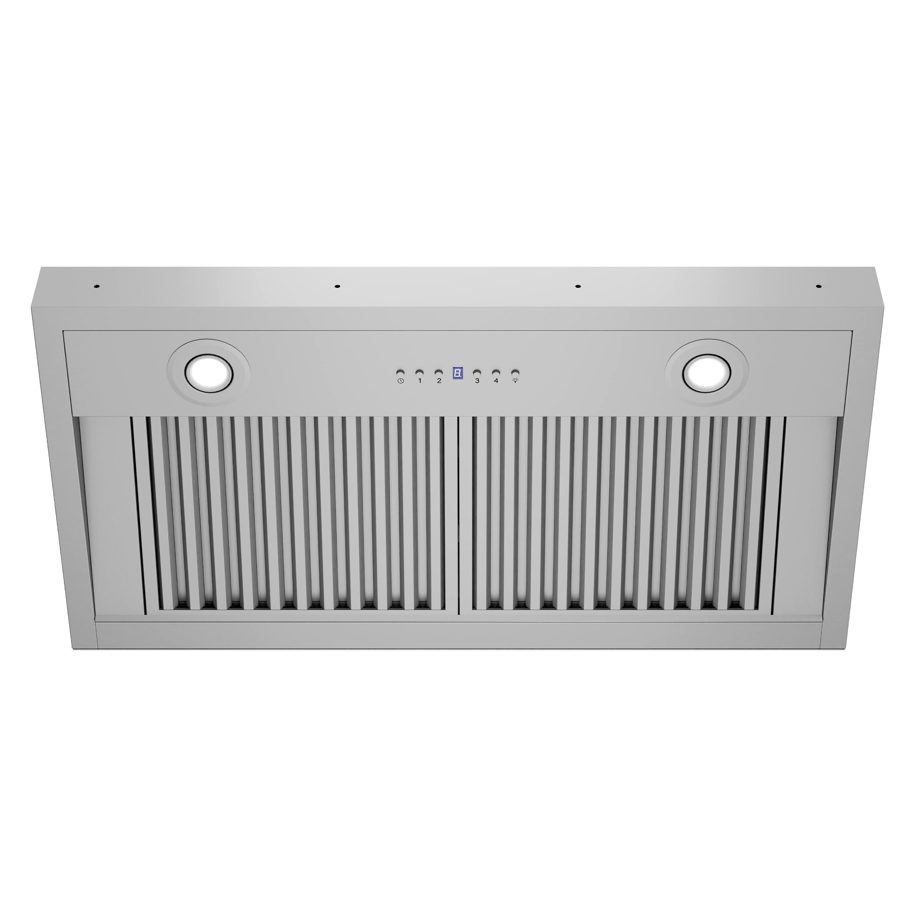 Alt View 6. ZLINE - ZLINE 34 in. DuraMount™ Ducted Wall Mount Range Hood Insert in Stainless Steel - Stainless Steel.