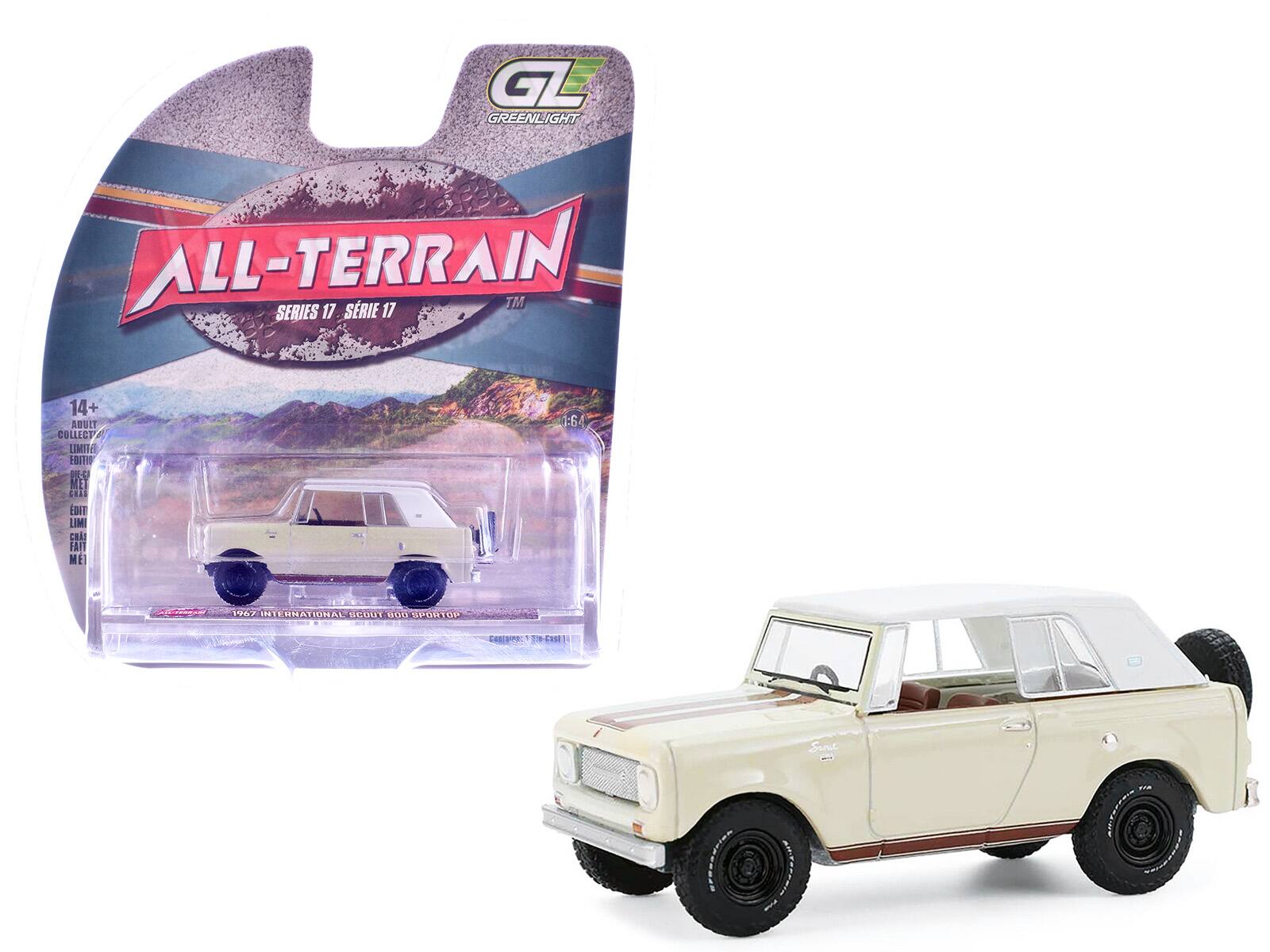 GL GREENLIGHT ALL-TERRAIN SERIES 17 SRIE 17 TM 14+ ADULT COLLECTIBLE LIMITED EDITION 1:64 1967 INTERNATIONAL SCOUT 800 SPORTTOP