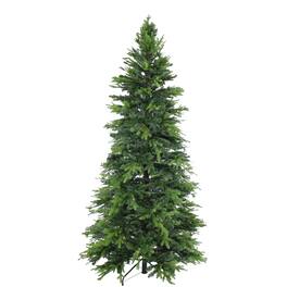 Sunnydaze - Slim and Stately Indoor Unlit Artificial Christmas Tree - 7 ft - Green