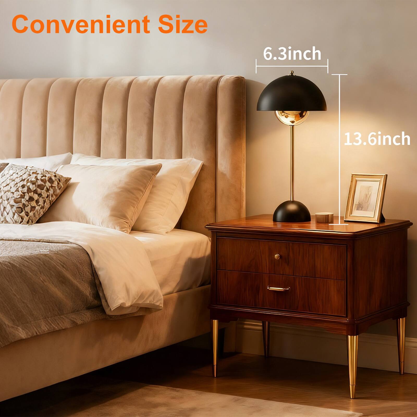 Convenient Size  
6.3inch  
13.6inch