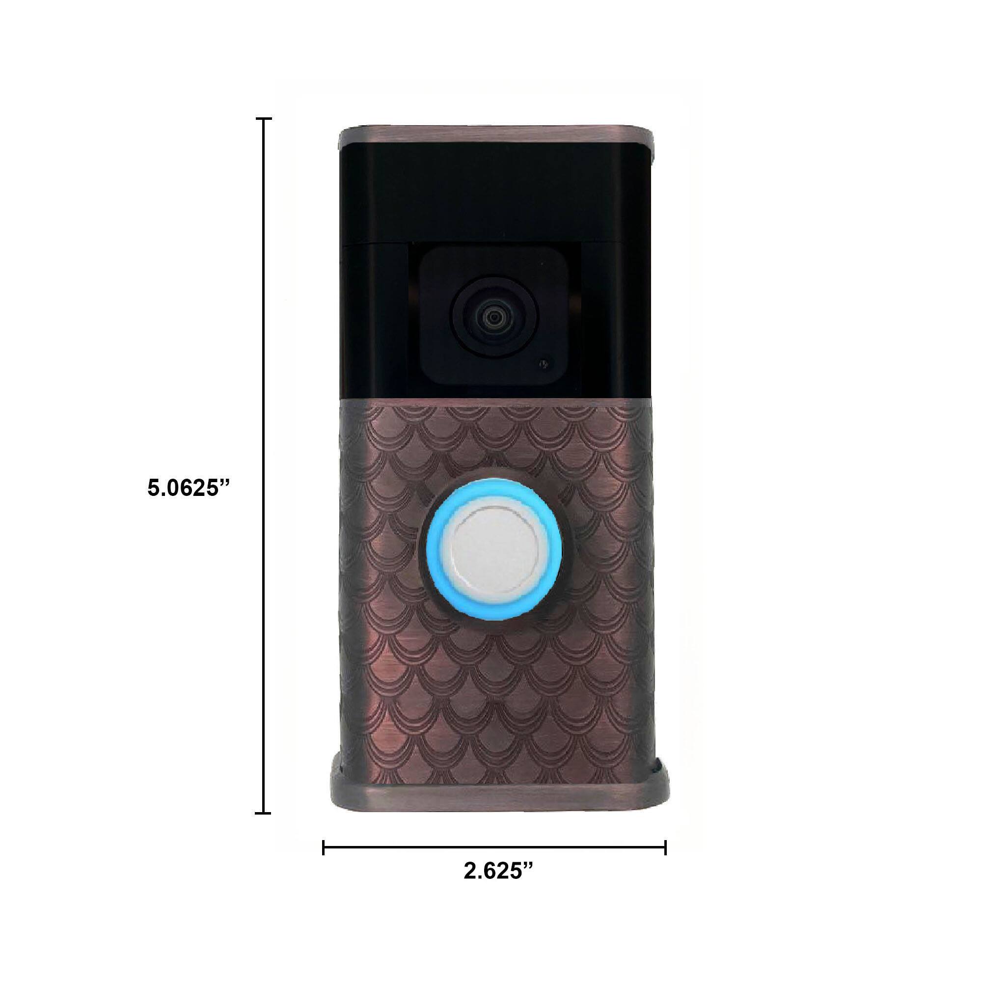 The dimensions of the device are 5.0625 inches in height and 2.625 inches in width.