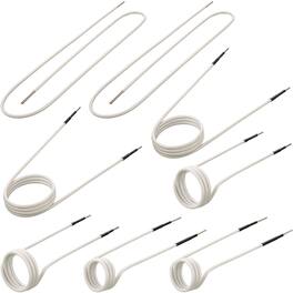 VEVOR - Induction Heater Inductor Coil Kits, Magnetic Mini Induction Heater Kit, No-Flame Heat Accessories 8pcs - Black;White