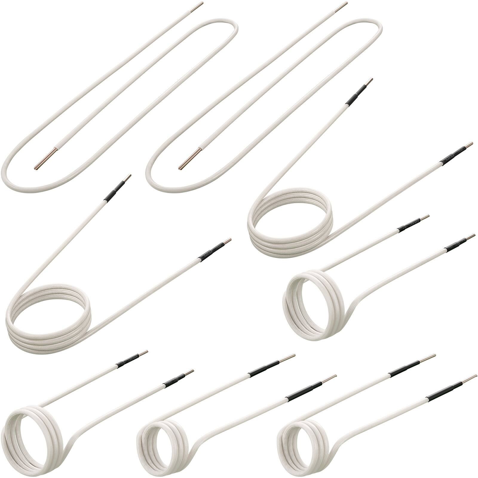 Front. VEVOR - Induction Heater Inductor Coil Kits, Magnetic Mini Induction Heater Kit, No-Flame Heat Accessories 8pcs - Black;White.