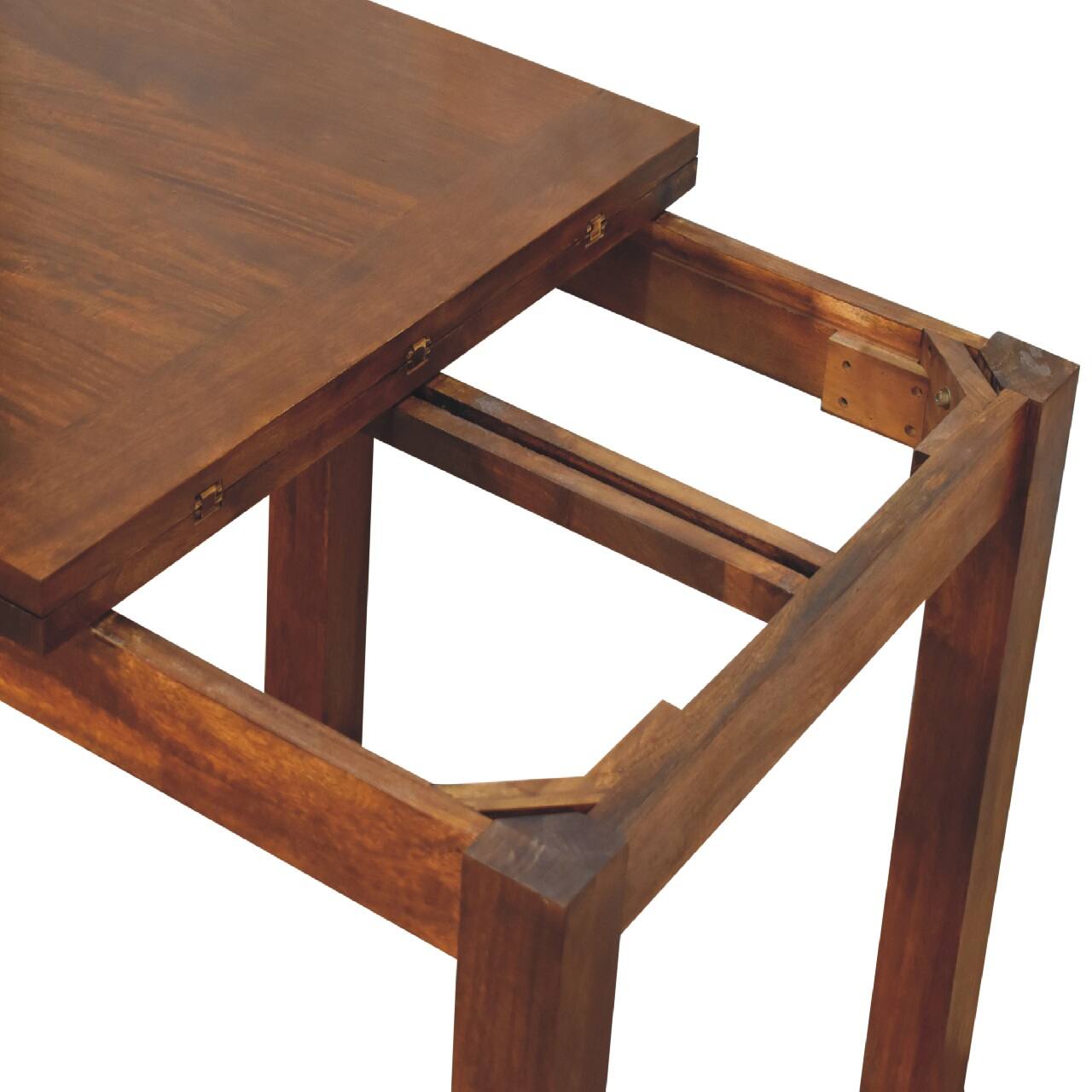 Alt View 1. Artisan Furniture - Chestnut Butterfly Dining Table - Dark Brown.
