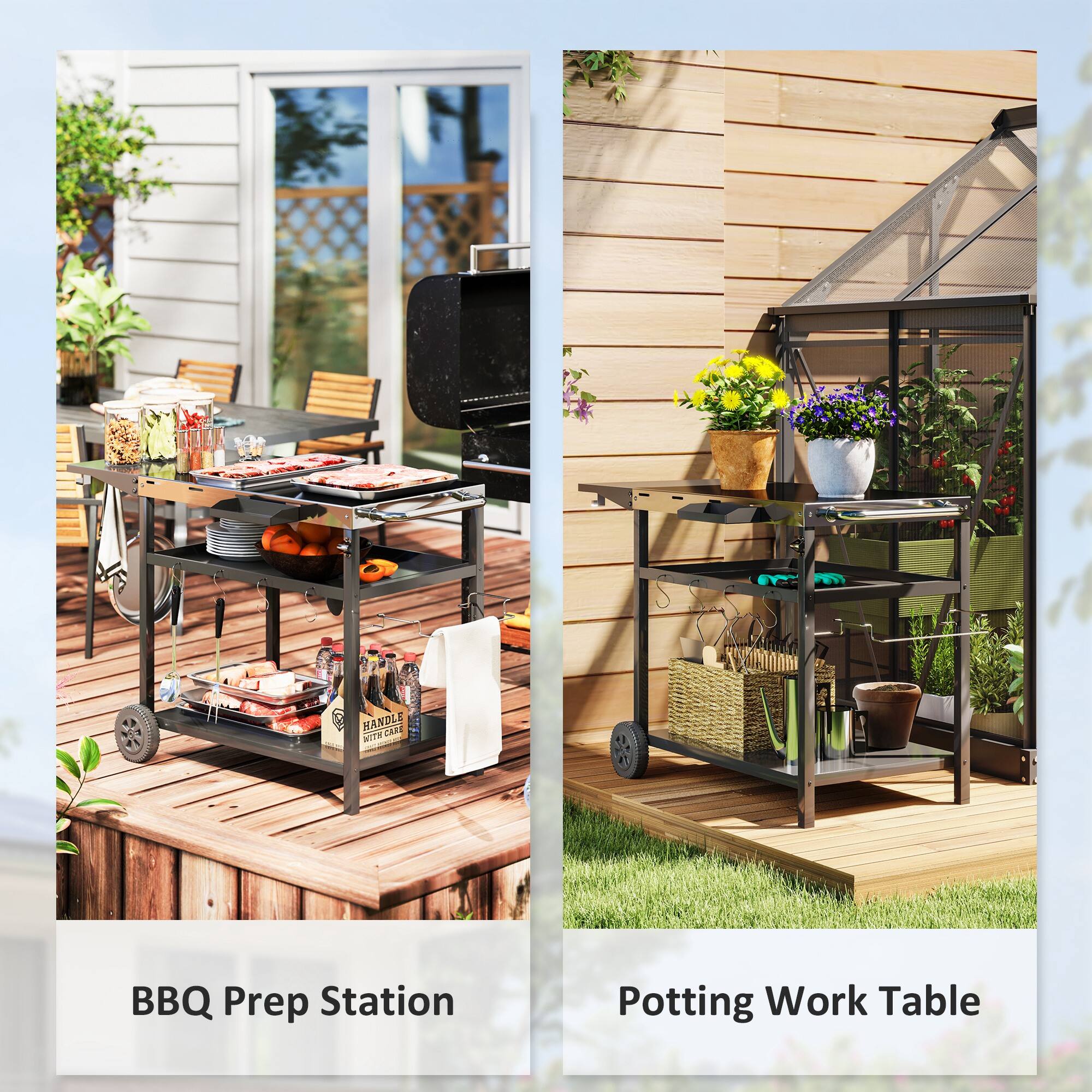 BBQ Prep Station, Potting Work Table