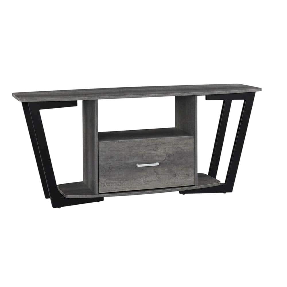 FurniFact - Graystone TV Stand for 65-Inch Screens with Shelves and Storage - Black price history on PriceWatchPro