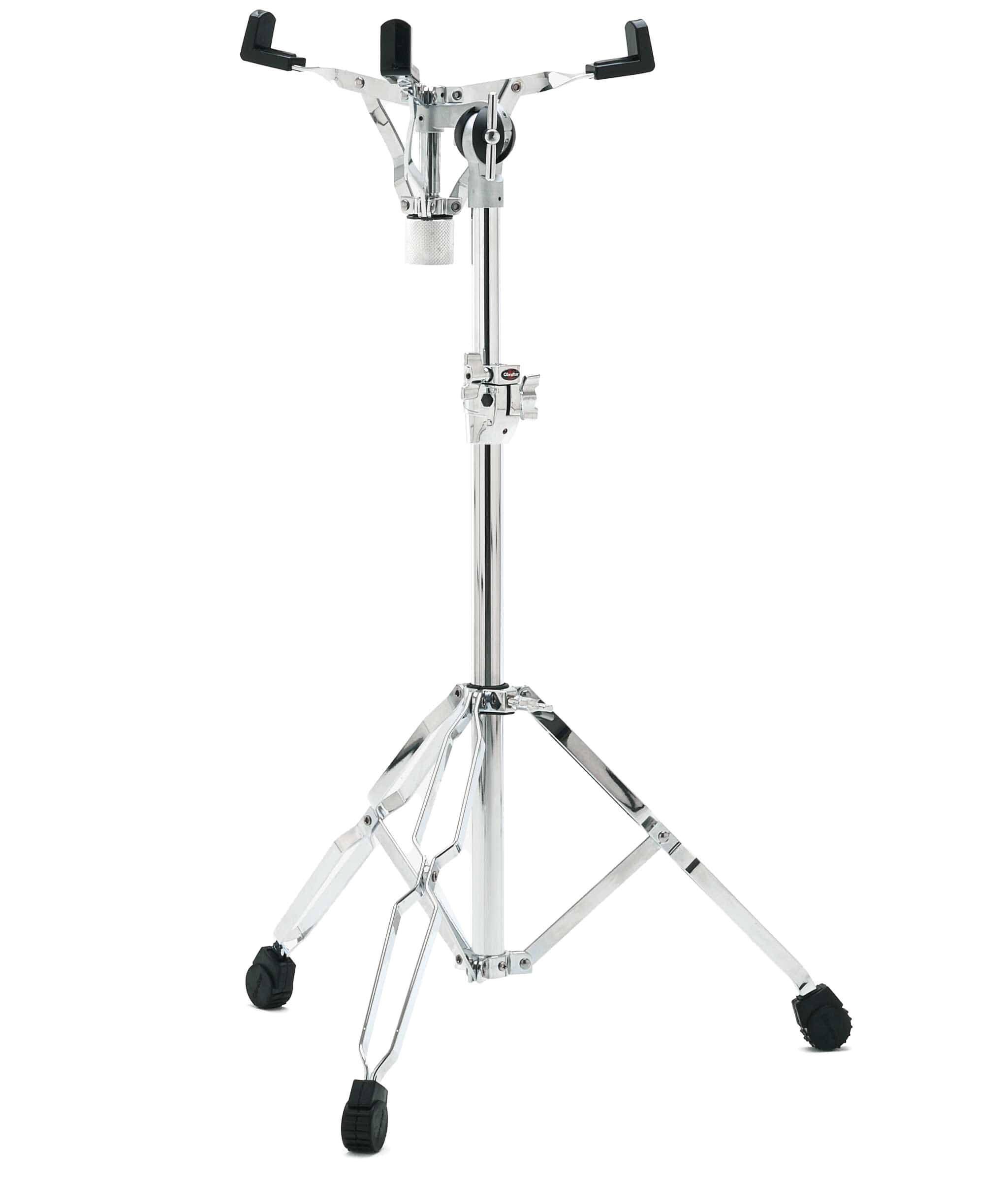 Angle. Gibraltar Hardware - 6000 Series Concert Snare Drum Stand, Heavy Duty Double Braced with Extended Height Range and Ultra Adjust Tilter.