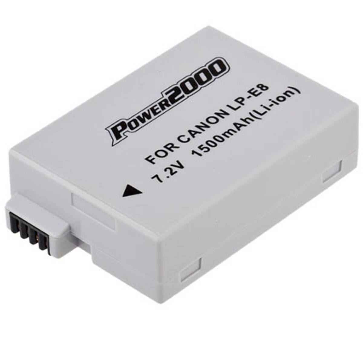 POWER2000 BOOK FOR 7.2V CANON LP-E8 1500mAh(Li-ion)
