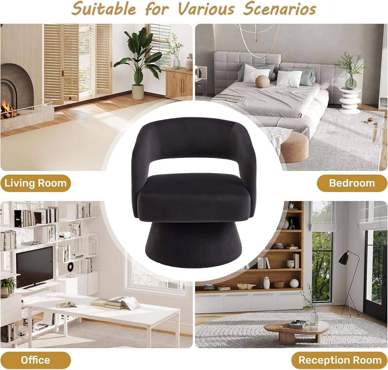 Suitable for Various Scenarios

- Living Room
- Bedroom
- Office
- Reception Room