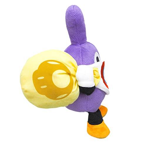 Alt View 2. Nintendo - Sanei Boeki Super Mario All Star Collection Nabbit Plush Toy, Size S, Height 9.1 Inches (23 cm).