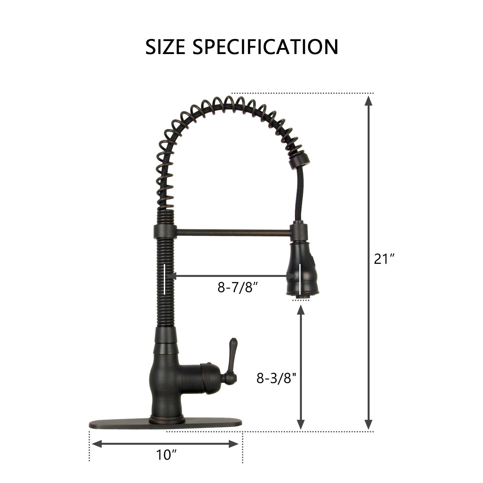 SIZE SPECIFICATION  
21"  
8-7/8"  
8-3/8"  
10"