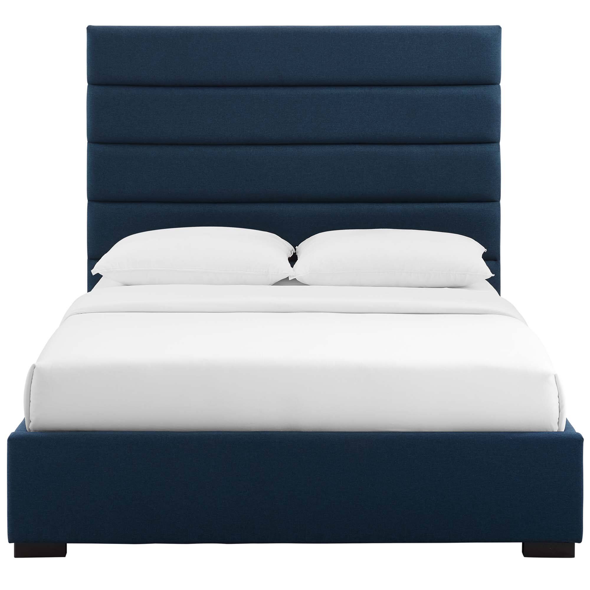 Alt View 1. Modway - Soleil Performance Velvet Twin Bed - Gray.