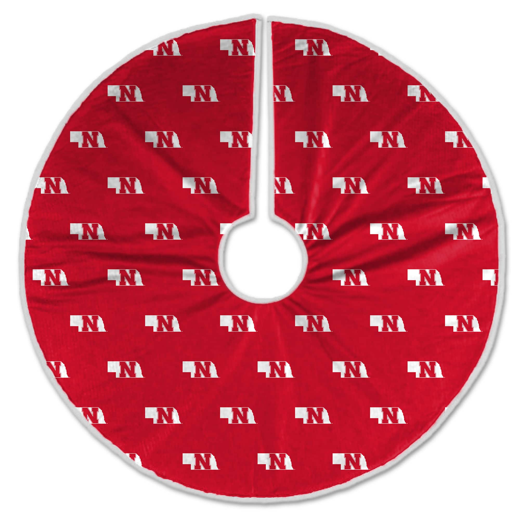 Pegasus - Nebraska Huskers Microplush Christmas Tree Skirt - Multicolor