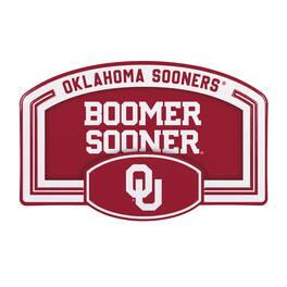 Evergreen Enterprises - Oklahoma Sooners 11" x 17" Embossed USA Steel Buckle Wall Sign - Multicolor