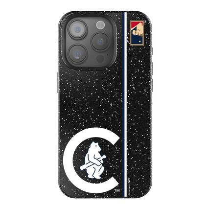 Keyscaper - MLB - Chicago Cubs 1911 Logo iPhone Bling Case - 16 Pro Max - Black