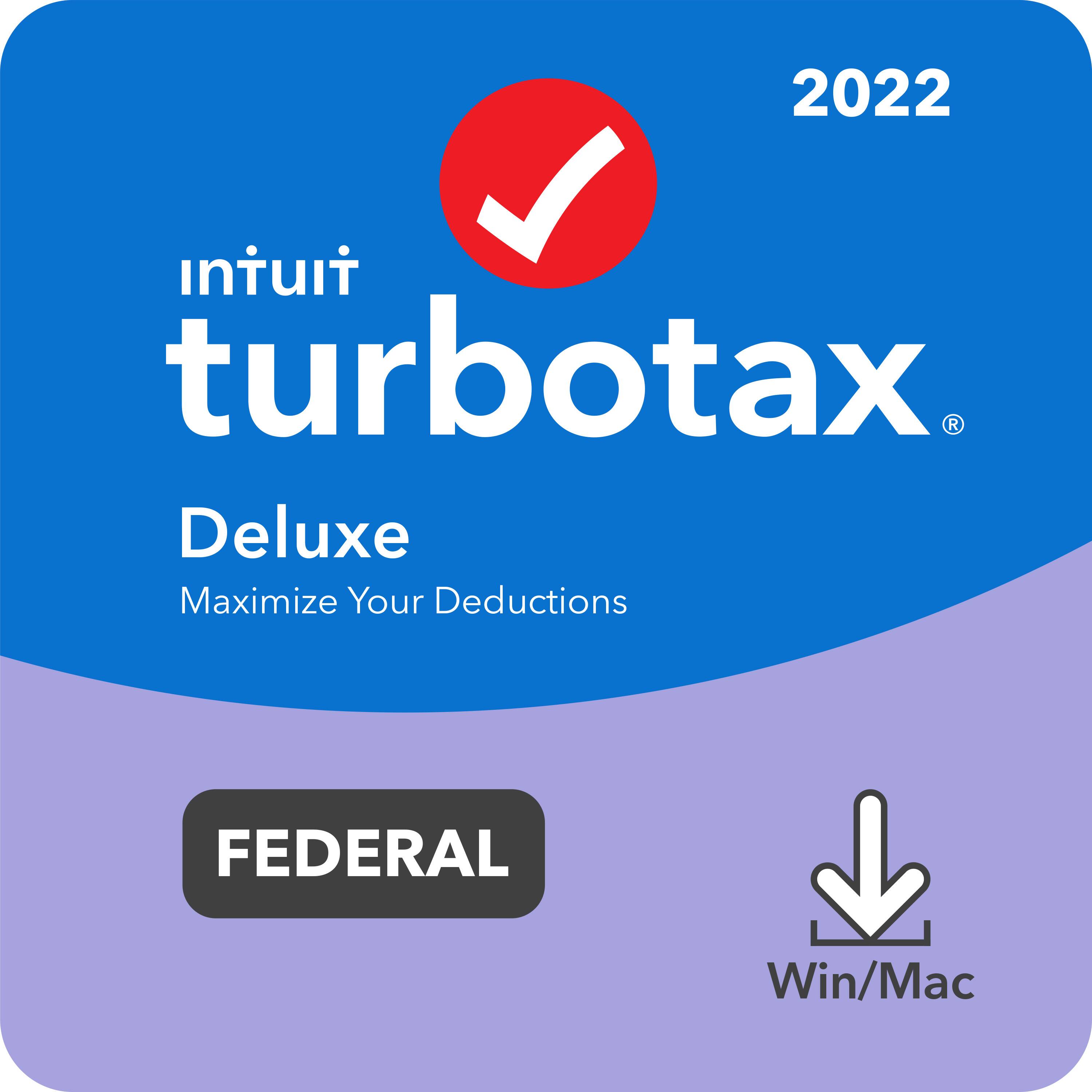 Customer Reviews: TurboTax Deluxe 2022 Federal Only + E-file Windows