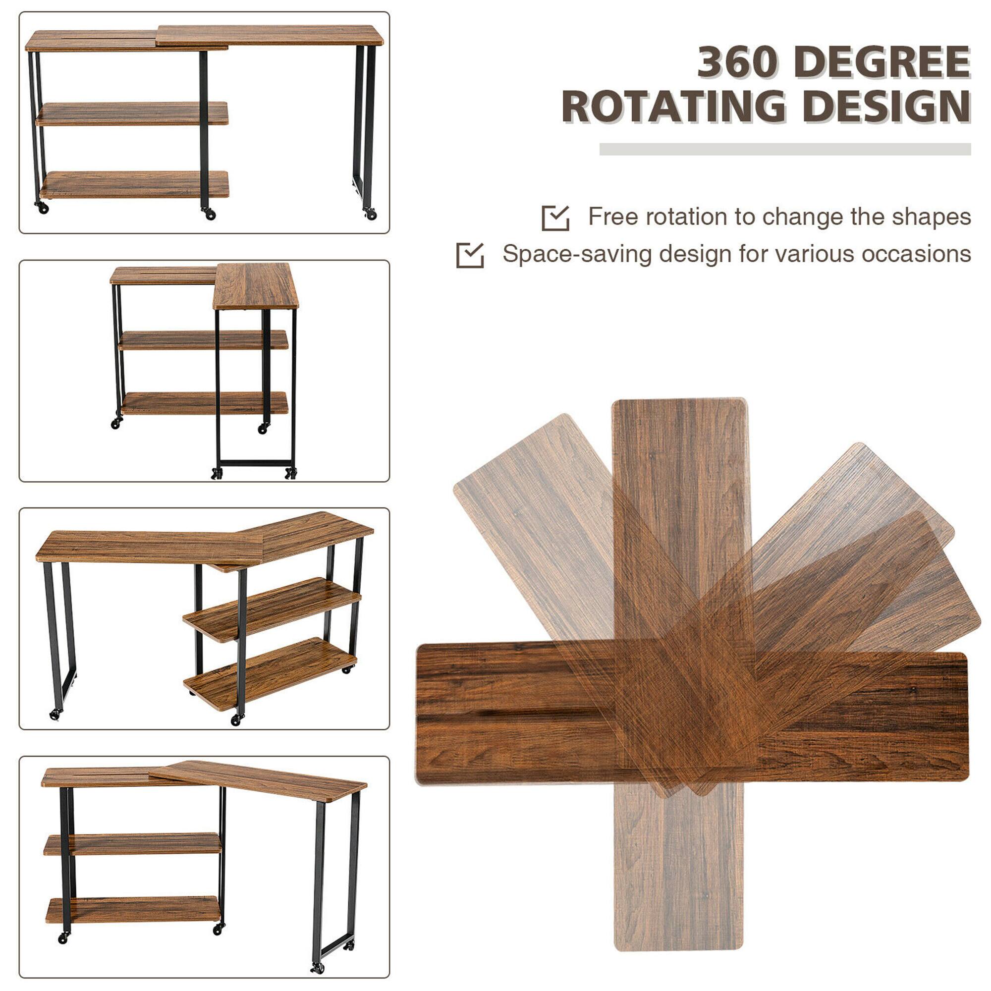 360 DEGREE ROTATING DESIGN

- Free rotation to change the shapes
- Space-saving design for various occasions