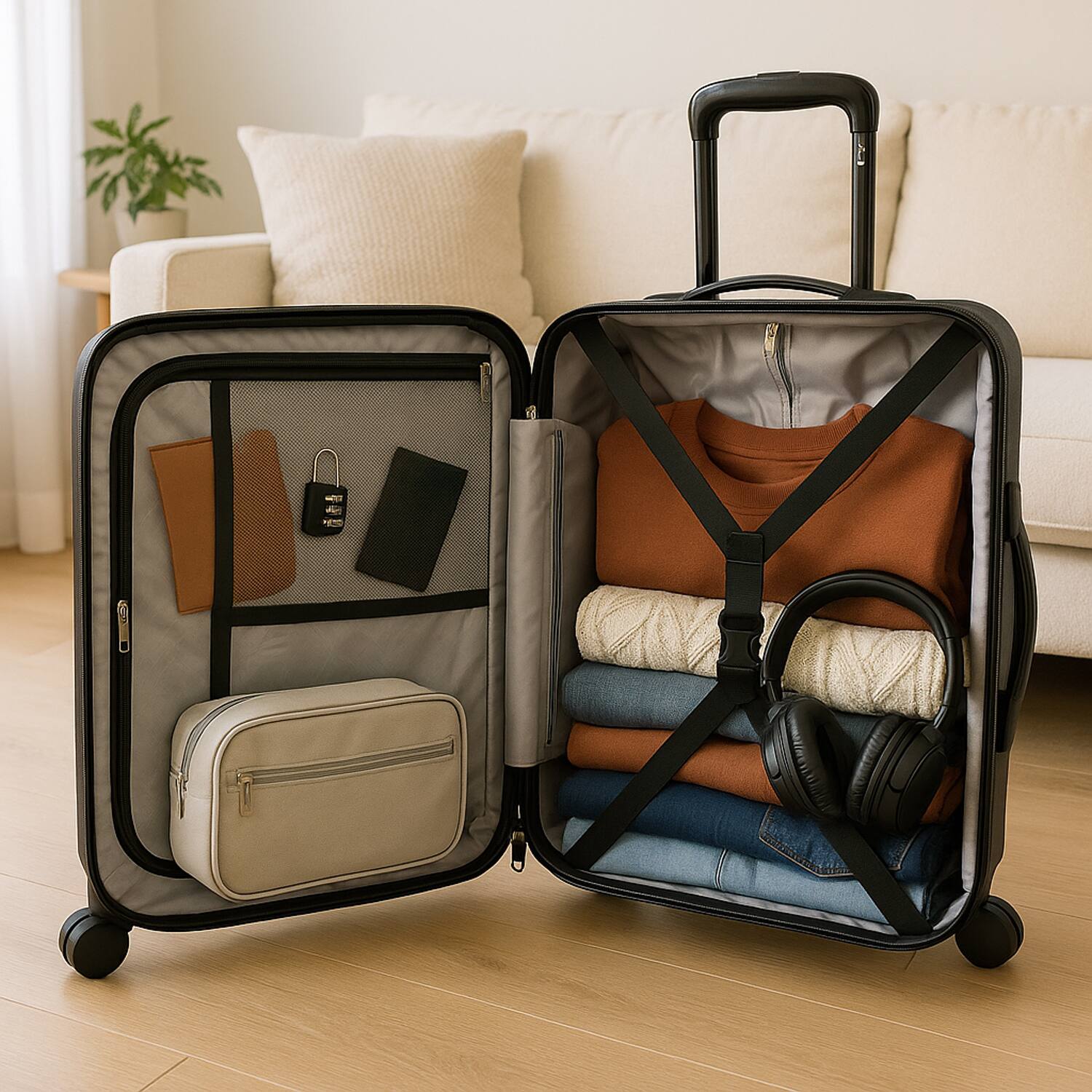 Alt View 3. World Traveler - Tonal 20" Lightweight Polycarbonate Expandable Carry-On Spinner Luggage with TSA Lock - Matcha.