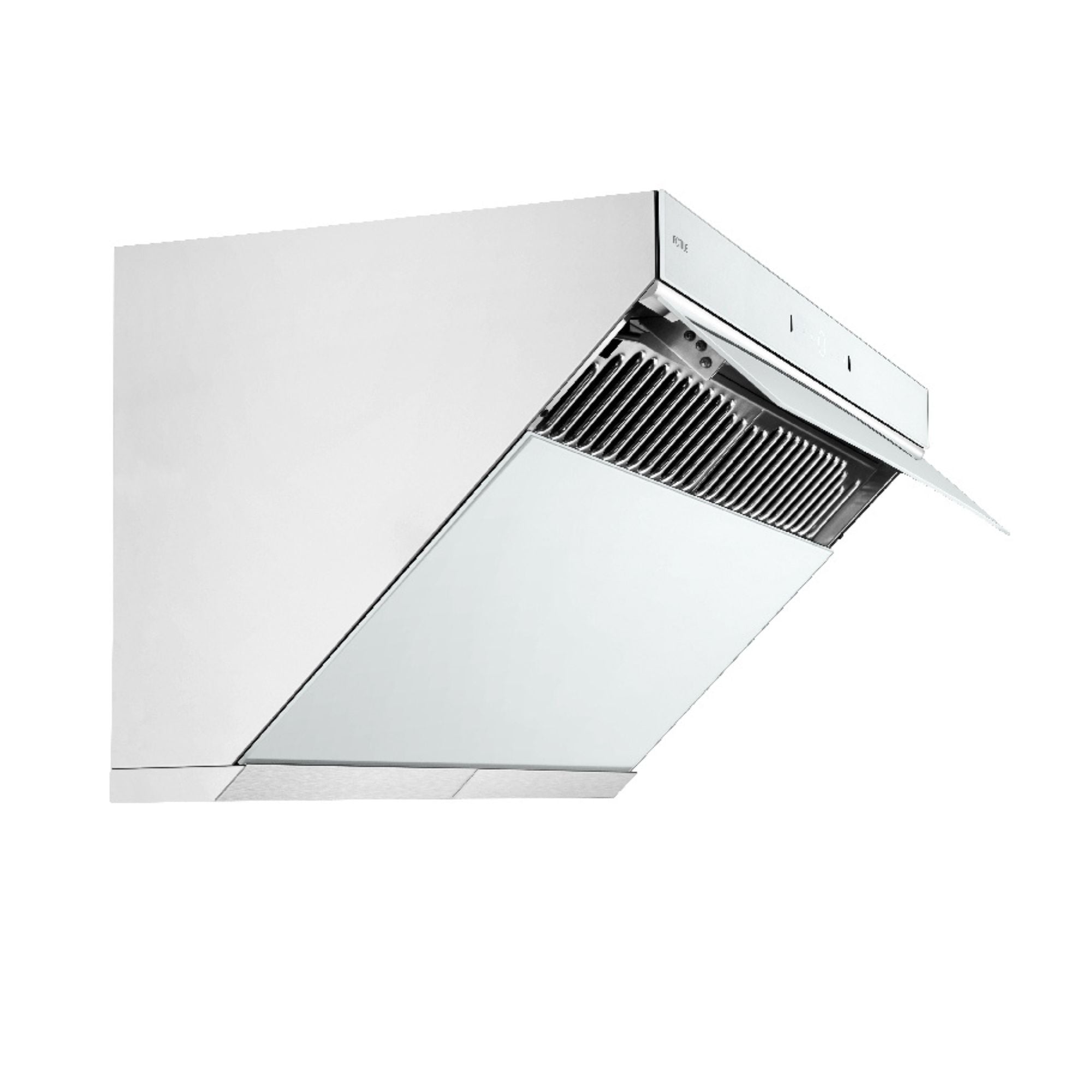 Alt View 1. FOTILE - FOTILE 36" 1000CFM Under Cabinet|Wall Mount Range Hood in White Tempered Glass - White.