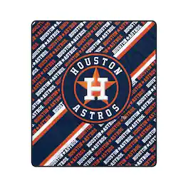 Pegasus - Houston Astros 60" x 70" Diagonal Lined Wordmark Ultra Soft Blanket - Multicolor